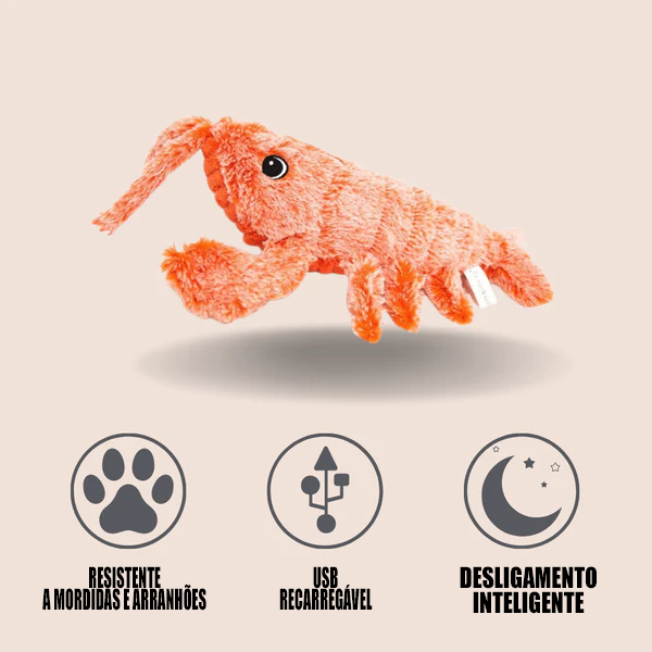 Lagostim Móvel - Brinquedo Lagosta interativo para Pets - Caixa Favorita