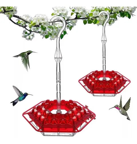 Bebedouro Alimentador Hexagonal Inteligente Para Pássaros Beija-Flor - Caixa Favorita
