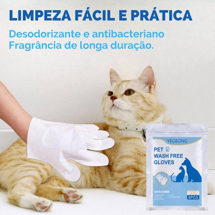 Luvas Magica Pet Wash® - Para limpeza e higienização sem água cães/gatos - Caixa Favorita