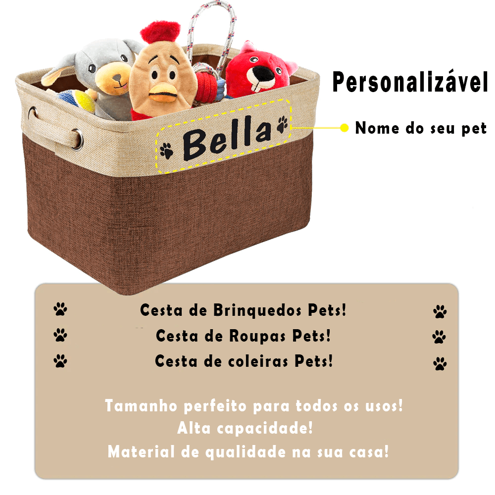 Cesta de Brinquedos - Customizável Favorita - Caixa Favorita