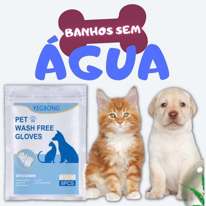 Luvas Magica Pet Wash® - Para limpeza e higienização sem água cães/gatos - Caixa Favorita