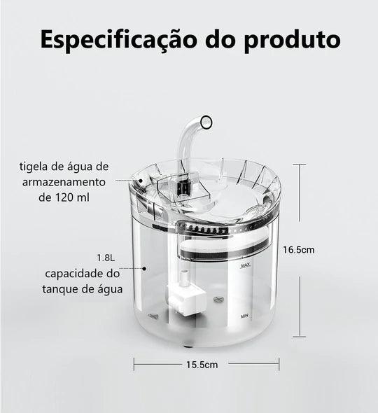 Fonte Automática Elétrica com Filtro para Pets - Caixa Favorita